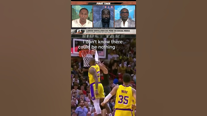 Stephen A Smith reacting to Lebron James unfollowing Kendrick Perkins 😂