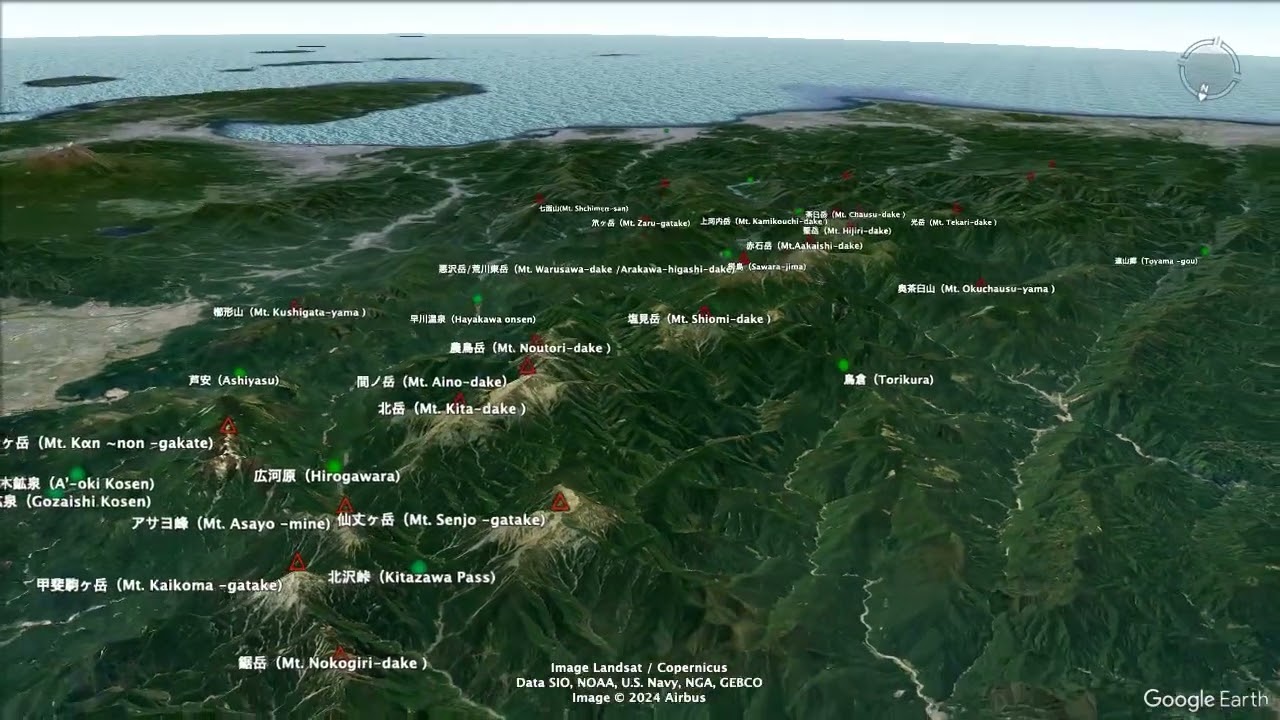 エリアから登る山を探す | THE JAPAN ALPS