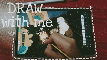 ⛺✏ Chill and Draw with me in my Samsung Galaxy Tab S6 Lite using Infinite Painter. Part 2