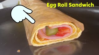 Super Easy Egg Roll Sandwich Cooking Gizmos