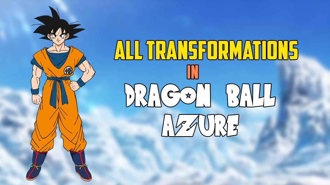 ALL TRANSFORMATIONS IN DRAGON BALL AZURE ROBLOX YouTube