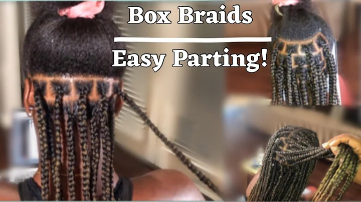 Easy Parting For Beginners | Medium Knotless Box B...