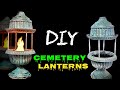 DIY Cemetery Lanterns - LED Flame Lights Tutorial - Halloween Project 2021