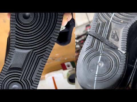 Reparamos unos AF1 NIKE suelas y piezas rotas