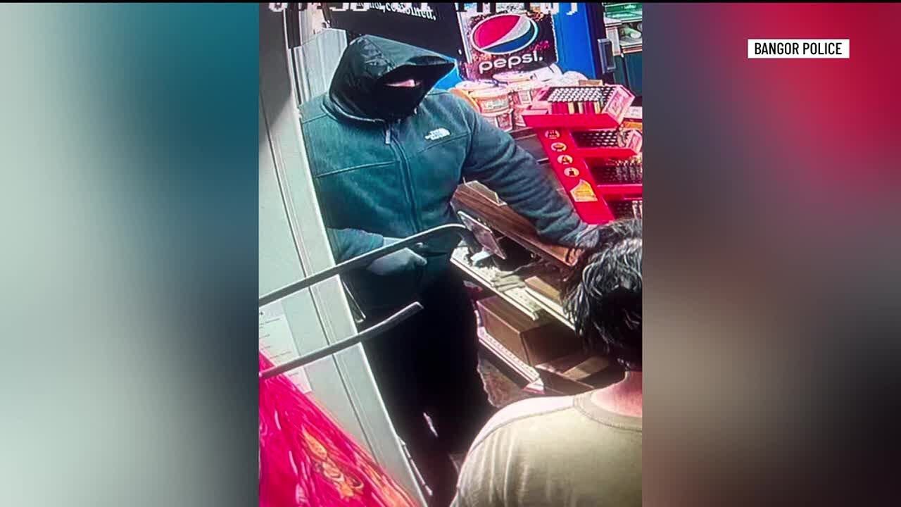 Bangor Police searching for armed robbery suspect - YouTube
