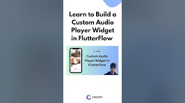 Custom Audio Player Widget in FlutterFlow App 🚀🔥 | FlutterFlow Tutorial | Custom Widget