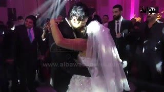 قبلات وأحضان نرمين ماهر وزوجها في حفل زفافهما