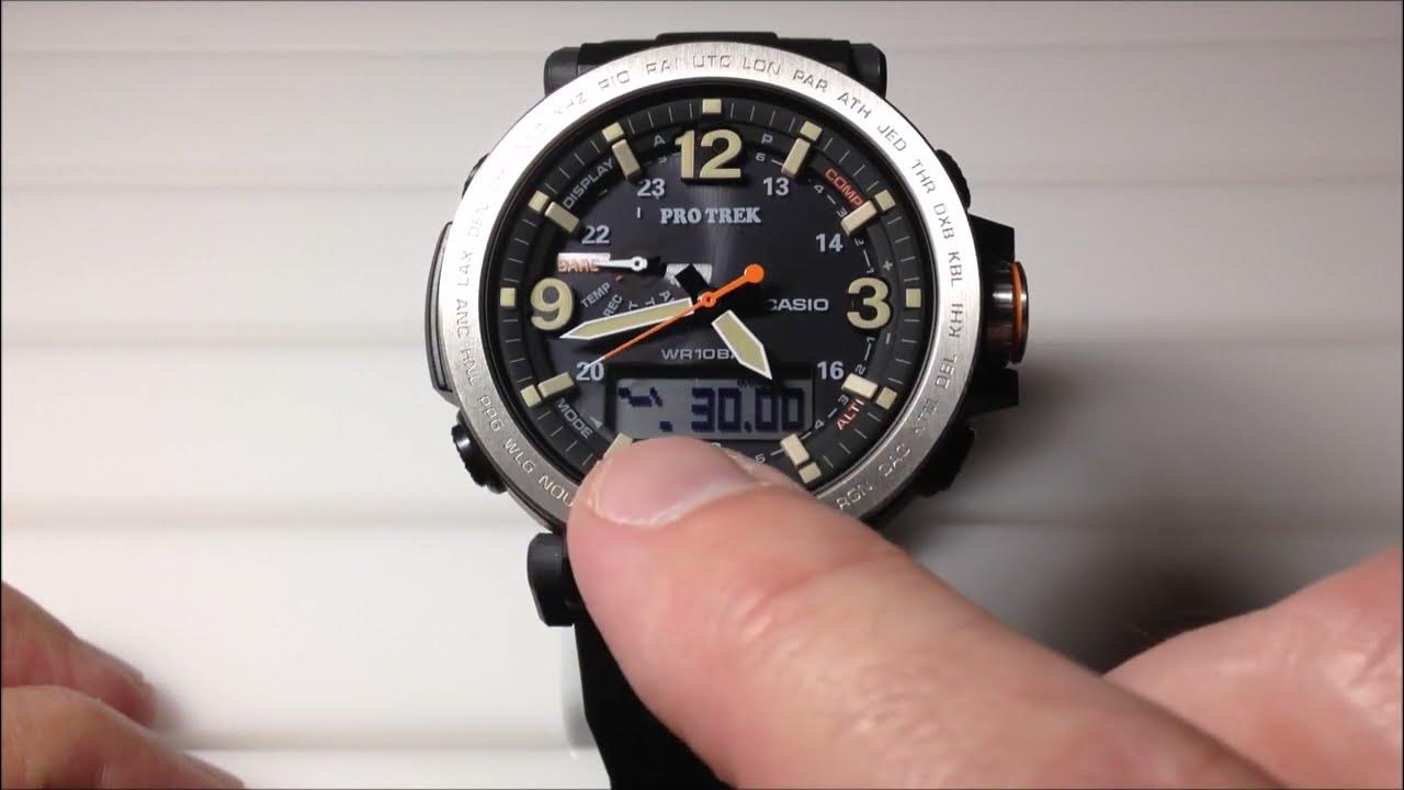 Casio Protrek PRG600 Barometric Pressure Trend YouTube