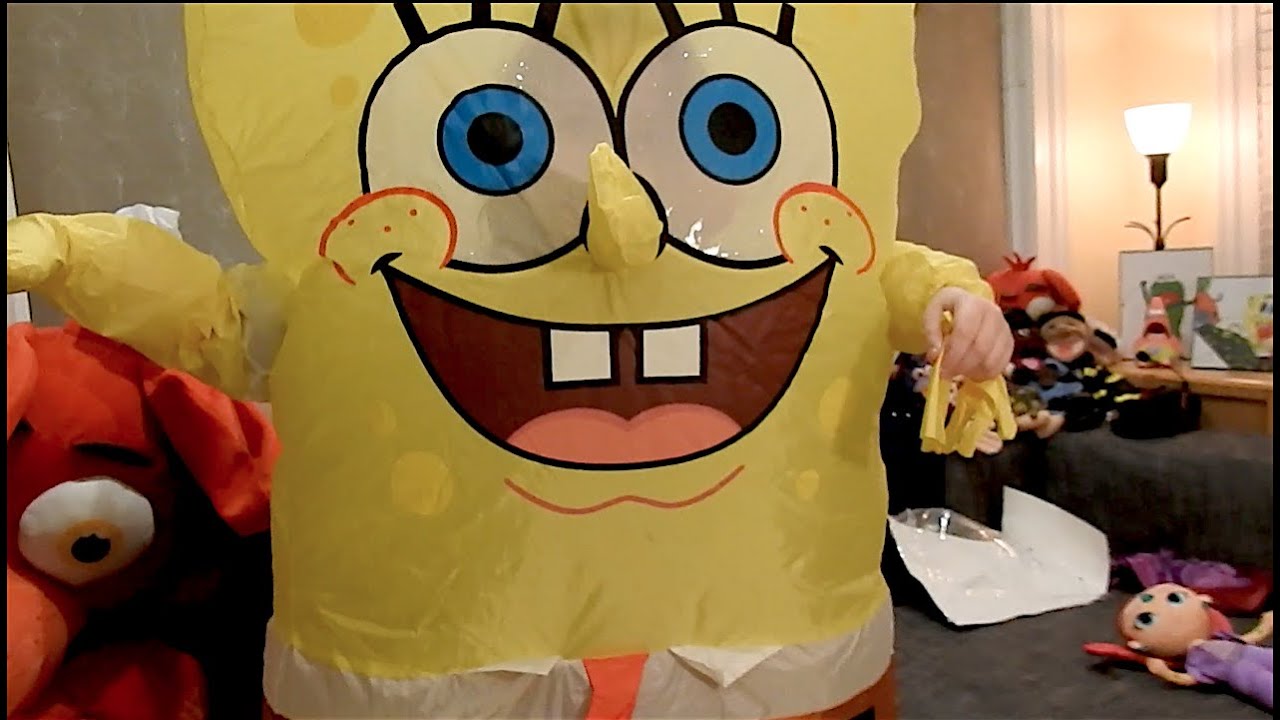 SpongeBob SquarePants_INFLATABLE Child Costume UNBOXING Video