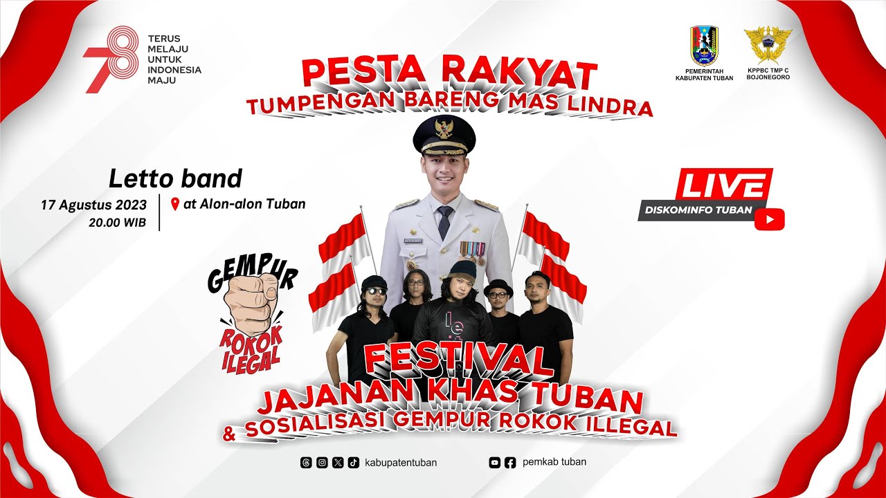 🔴 LIVE : PESTA RAKYAT - TUMPENGAN BARENG MAS LINDRA DAN LETTO BAND
