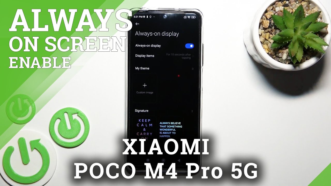 How to Enable Always On Display on XIAOMI Poco M4 Pro... - youtube