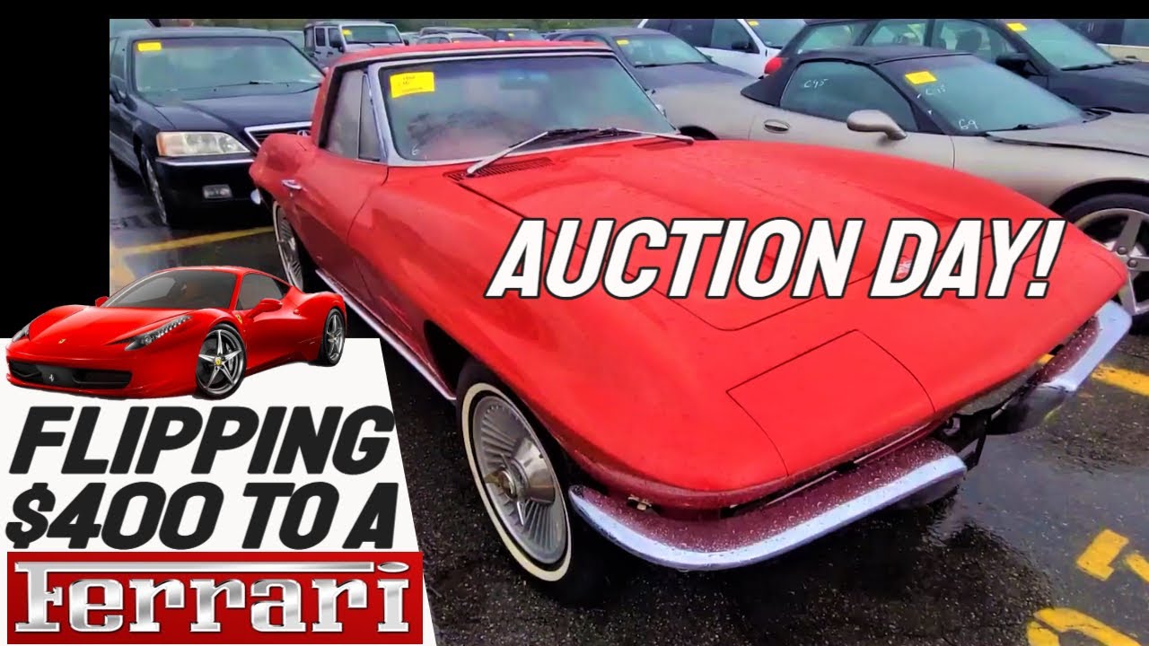 Come with me to a Dealer Only Classic Car Auction Flipping 400 to a