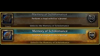How To Unlock Old Scholomance! (Memory of Scholomance Achievement!)