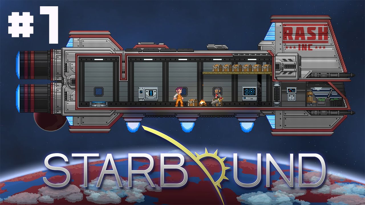 RASH Inc - Starbound - #1 - Quest To Be Lazy (Online Multiplayer Modded Gameplay)