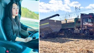 Female Truck Driver Xu Ting Agricultural Harvest Transport & Delivery Journey