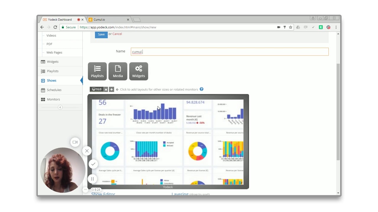 Setting up a Cumul.io dashboard on Yodeck - YouTube