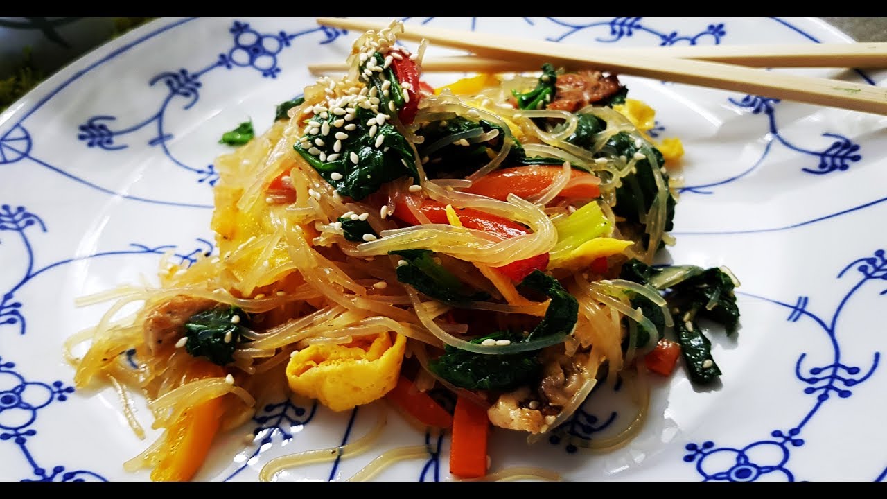 Корейский рецепт#Japchae#Чапче - YouTube
