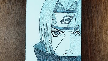 How to Draw Itachi Uchiha Easily for Beginners | Naruto | Anime Drawing Tutorial