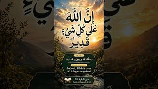 "ALLAH Has Power Over Everything 💫" | Ayat Of The Day | Surah Al-Baqarah (2:20) | #shorts #trending