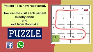 16 Rooms Puzzle 👉 16 Rooms Puzzle Answer (facebook whatsapp puzzle)