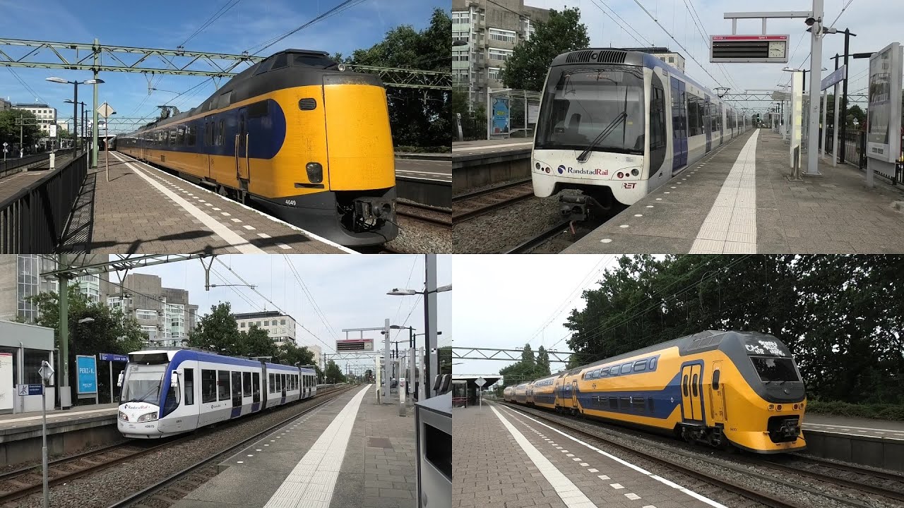 Bahnverkehr im Bahnhof Den Haag Laan van NOI🇳🇱 mit RandstadRail, ICMm, NS Vectron, VIRM🔊, SNG & SLT