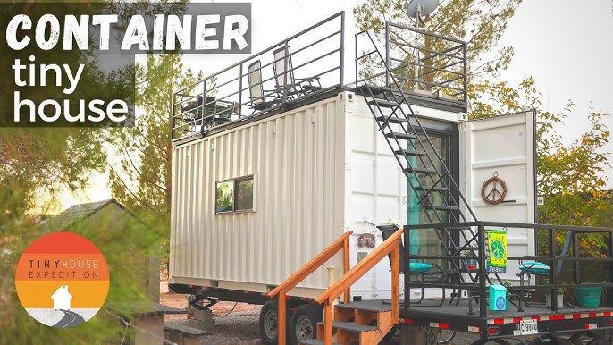 Spectacular 20ft Off-The-Grid Tiny Shipping Container House 