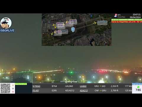 SBGR LIVE 4K - Aeroporto Internacional de Guarulhos AO VIVO 