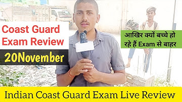 Coastguard Exam Review 20 November 2022 1st Shift Full Review📍Important Document for Exam🔥Live Exam📍