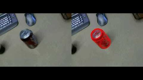PWP3D Tracking a Coca Cola Can