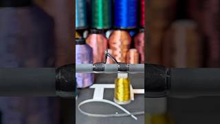 A new way to wrap a fishing rod, with Air Carbon Mesh from North Fork Composites #fishing #art