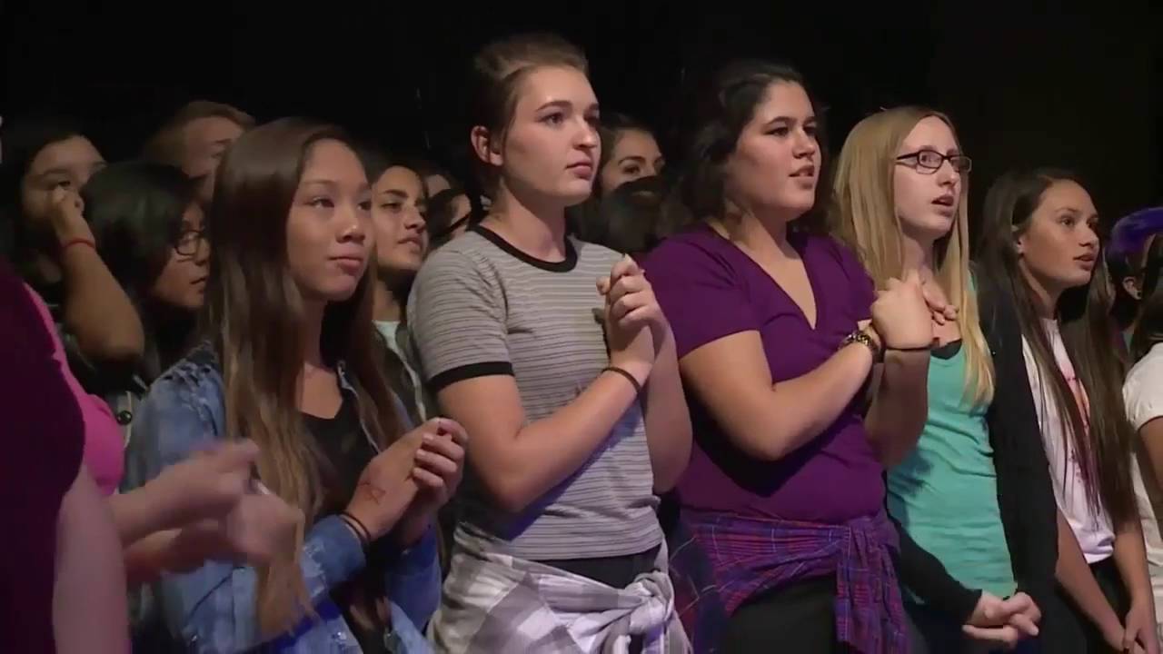 Cimorelli singing Fight Song on AwesomenessTV Show YouTube