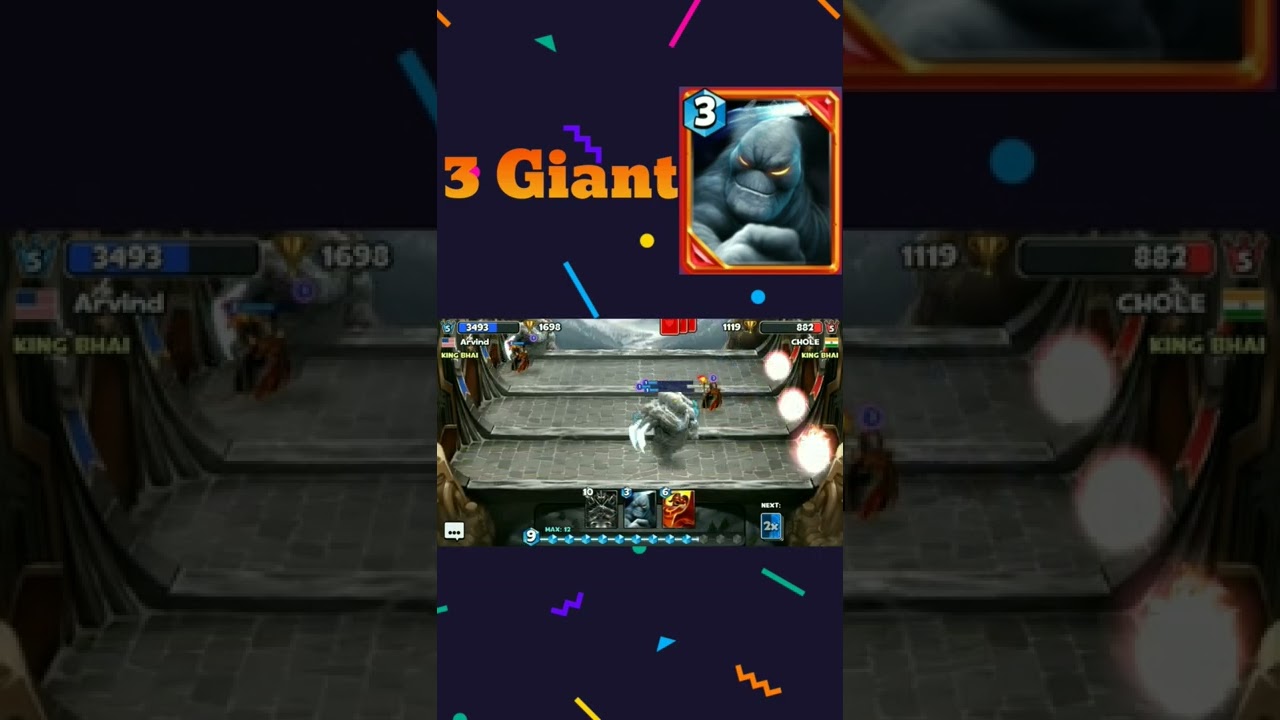 Castle Crush 🥰🥰 3 Giant Storm Elementals Gameplay😏😏