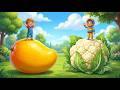 Fruits & Vegetables Names for Kids | Learn Healthy Foods 🍎🥕| Kids learning video
