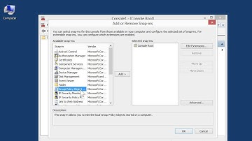Windows 8.0 Professional - Open Group Policy as a Standalone MMC Snap In