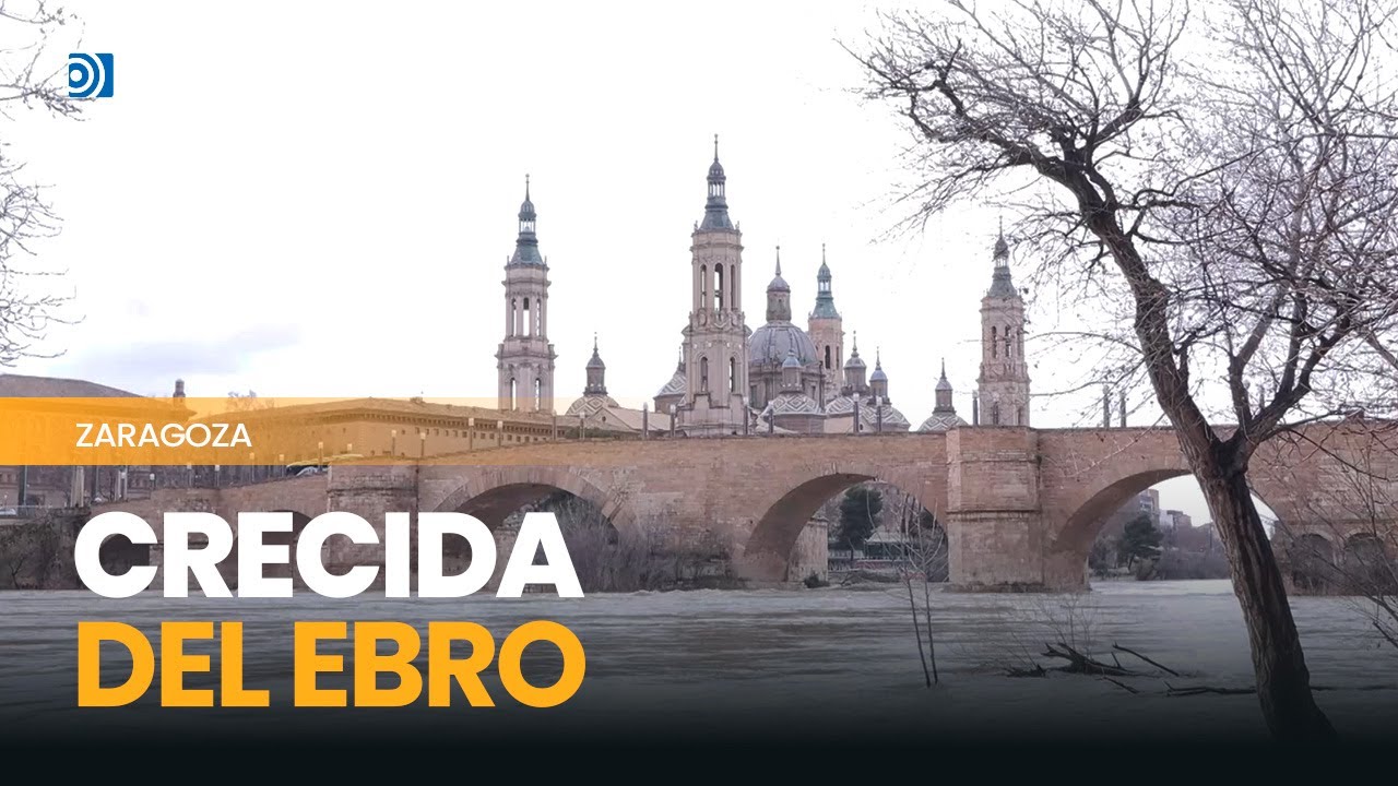 Importante crecida del Ebro en Zaragoza