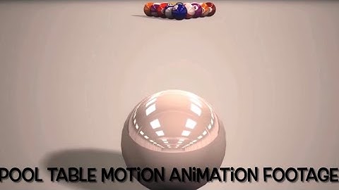 Pool Table Motion Animation Footage(Royalty Free Poolballs cinematic graphical background)New Balls