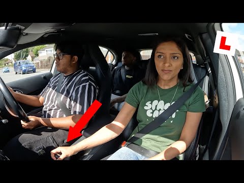 *DRIVING TEST* EXAMINER HAD TO CHANGE THE GEARS FOR HIM!