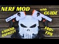 [NERF MOD] PUNISHER RIVAL KRONOS Mod Guide (6 Round Capacity, K26 and How To Dual Wield)
