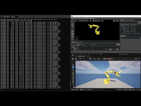 RobotArm Isaacsim Connenced with Unreal Engine 5.4