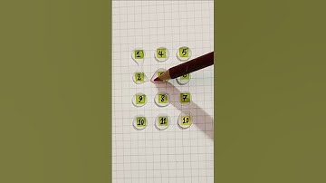 Connect 1 to 11 with a line. #iqtes #art #drawing #shorts