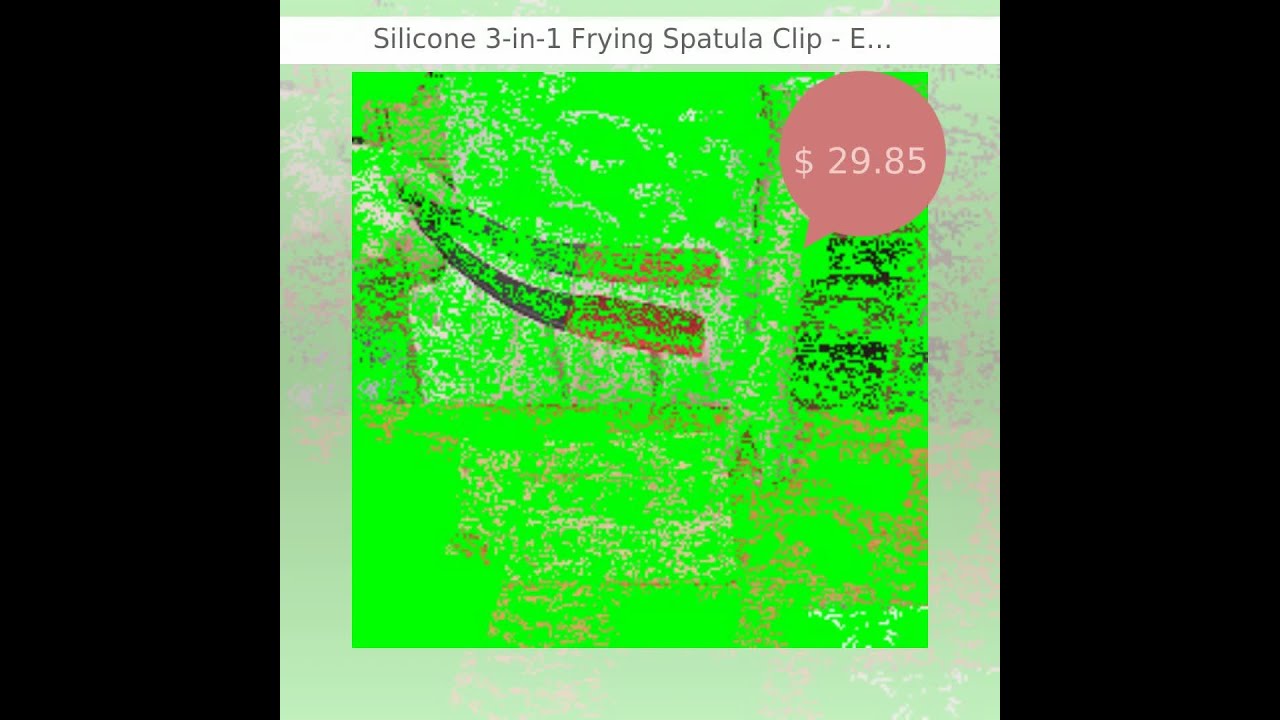 Silicone 3-in-1 Frying Spatula Clip - Essential Kitchen Gadget for Easy Cooking