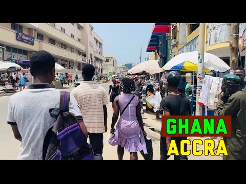 SUPER HOT DAY IN AFRICA, Walking Tour, Accra - Ghana