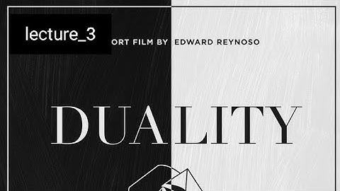 duality unit_5  optimization techniques bsc final year lecture_3