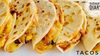 ක්‍රිස්පි ටාකොස්  ගෙදරදීම  පහසුවෙන් හදමු |How to make Crispy potato tacos | Tacos Recipe Sinhala