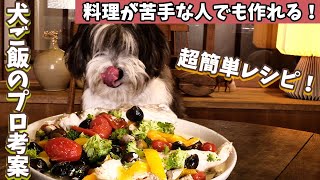 犬ご飯を超簡単に手作りする方法！包丁、計量、火を使わないアクアパッツァの作り方