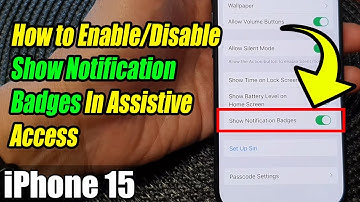 iPhone 15/15 Pro Max: How to Enable/Disable Show Notification Badges In Assistive Access📱