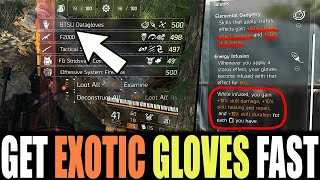 The Division 2 - The Real Way To Get Exotic Gloves How To Get The Exotic Btsu Gloves Fast