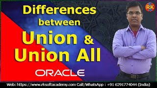 Differences between Union and Union All | Union and Union All | oracle SQL tutorial | SQL Tutorial