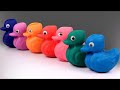 Learn Different Colors Names with Play Doh Ducks for Kids   More Clay Videos