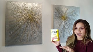 I made paintings with fine flour of corn HOW TO PAINT EASY PICTURES